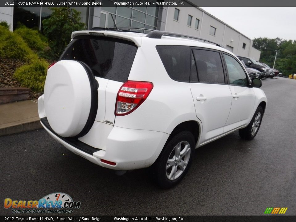 2012 Toyota RAV4 I4 4WD Super White / Sand Beige Photo #9