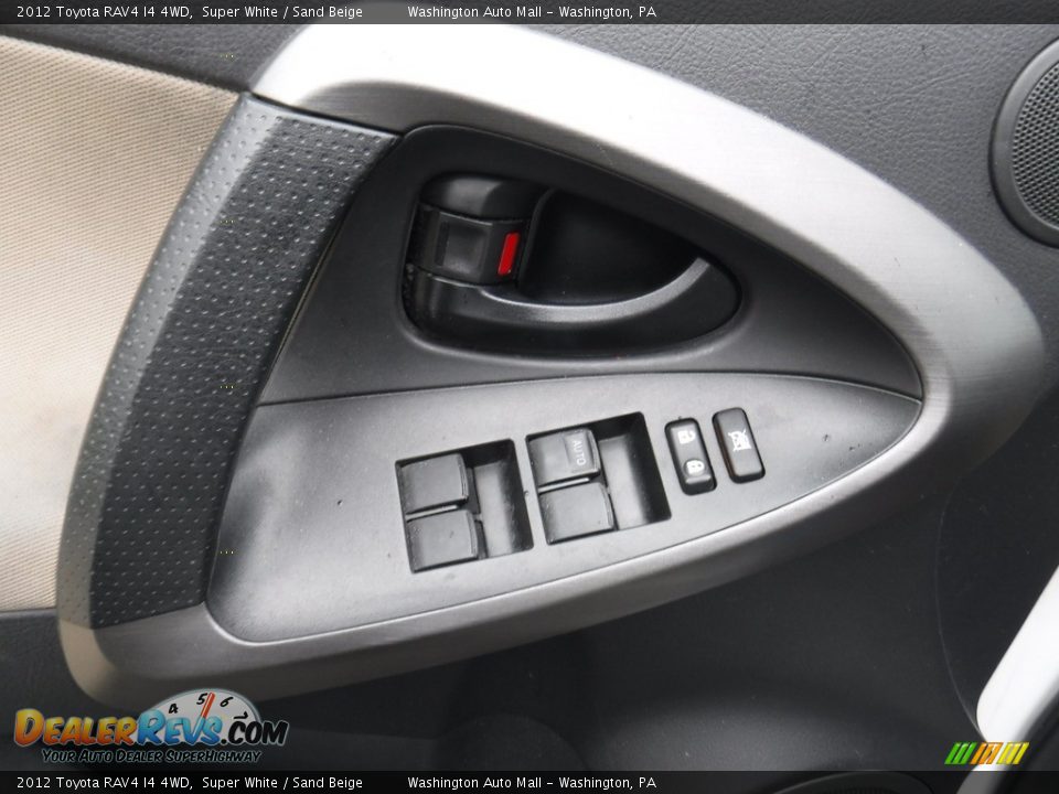 2012 Toyota RAV4 I4 4WD Super White / Sand Beige Photo #12