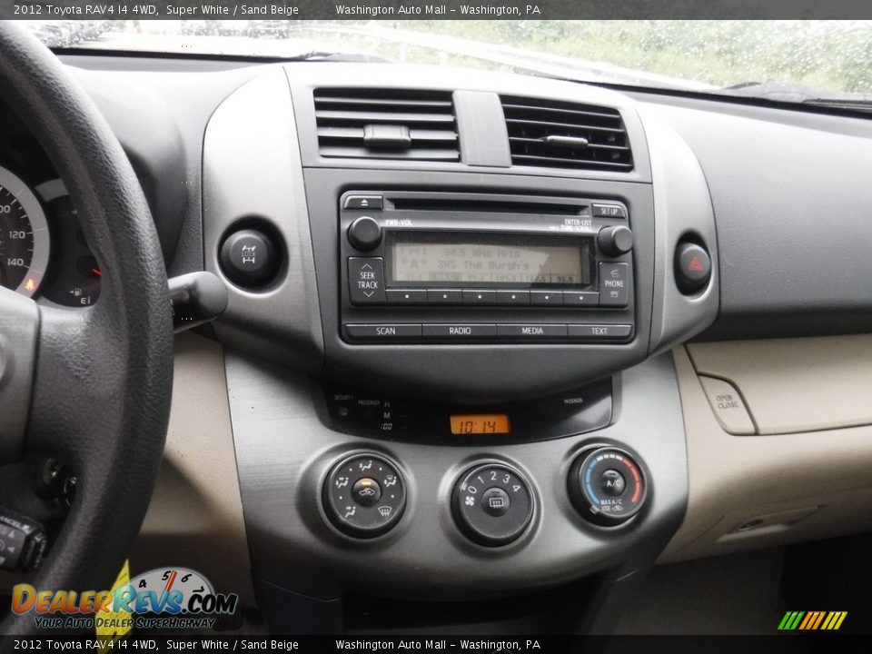 2012 Toyota RAV4 I4 4WD Super White / Sand Beige Photo #15
