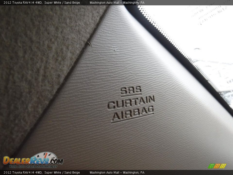 2012 Toyota RAV4 I4 4WD Super White / Sand Beige Photo #16