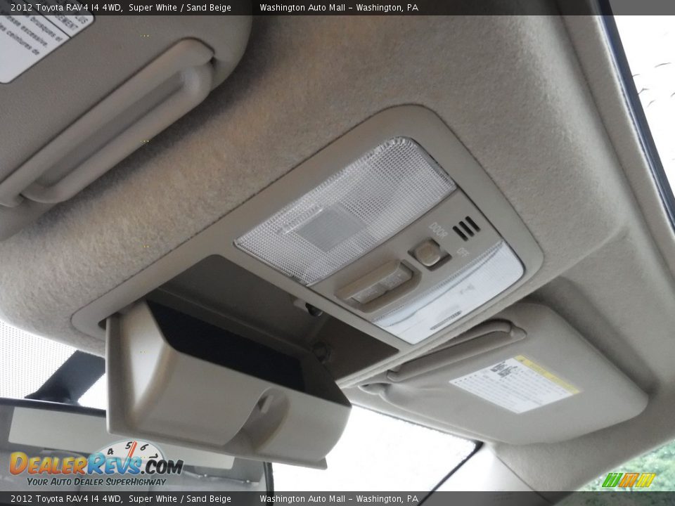 2012 Toyota RAV4 I4 4WD Super White / Sand Beige Photo #17