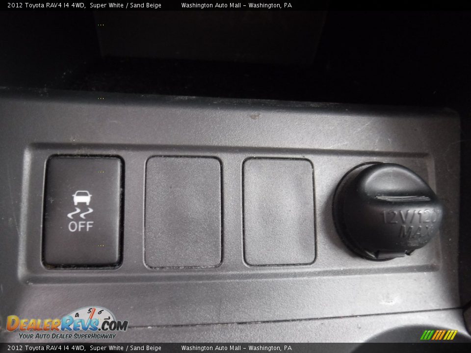 2012 Toyota RAV4 I4 4WD Super White / Sand Beige Photo #19