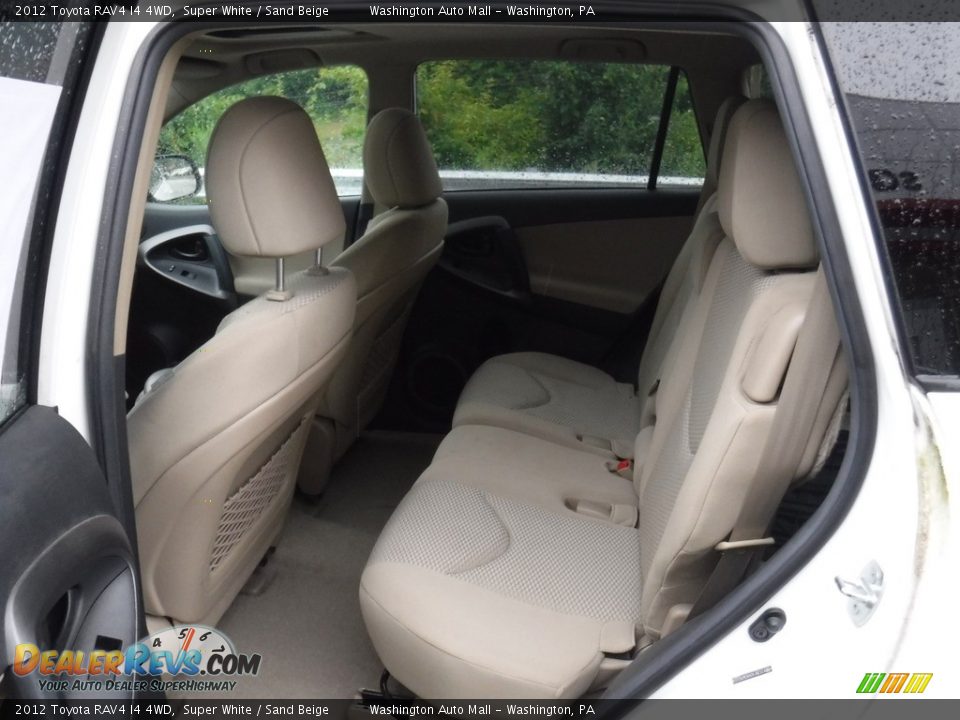 2012 Toyota RAV4 I4 4WD Super White / Sand Beige Photo #21