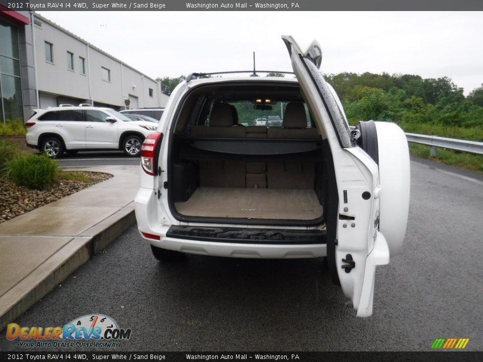 2012 Toyota RAV4 I4 4WD Super White / Sand Beige Photo #22