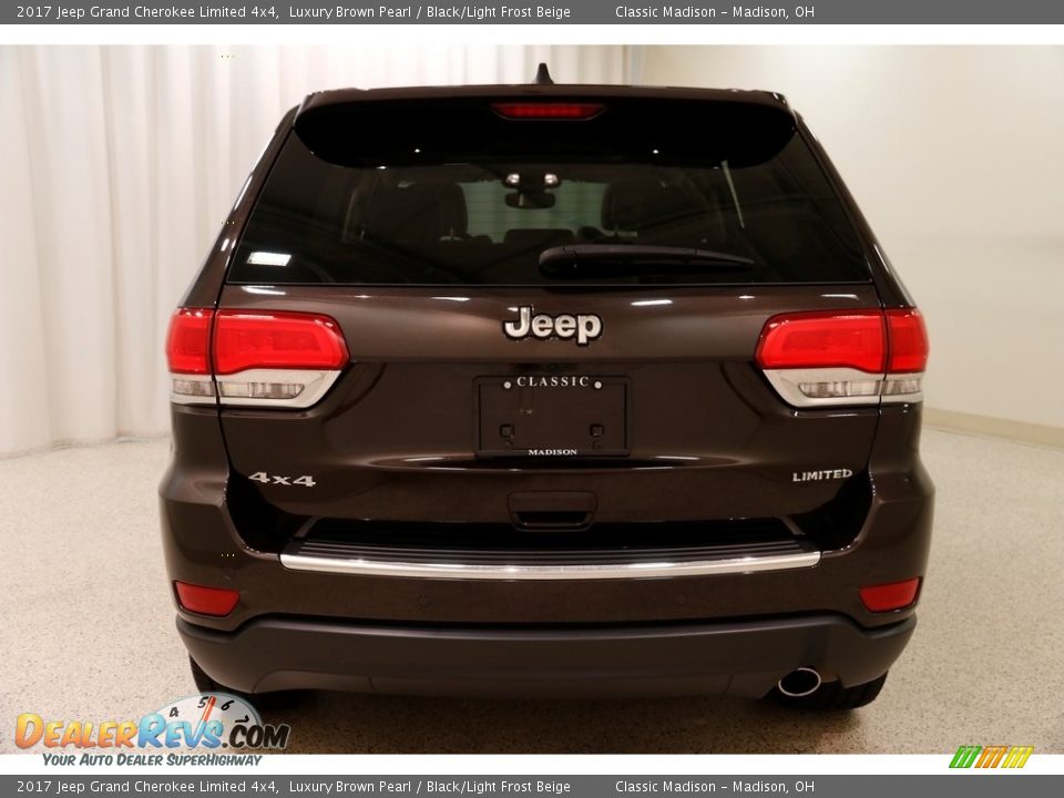 2017 Jeep Grand Cherokee Limited 4x4 Luxury Brown Pearl / Black/Light Frost Beige Photo #22