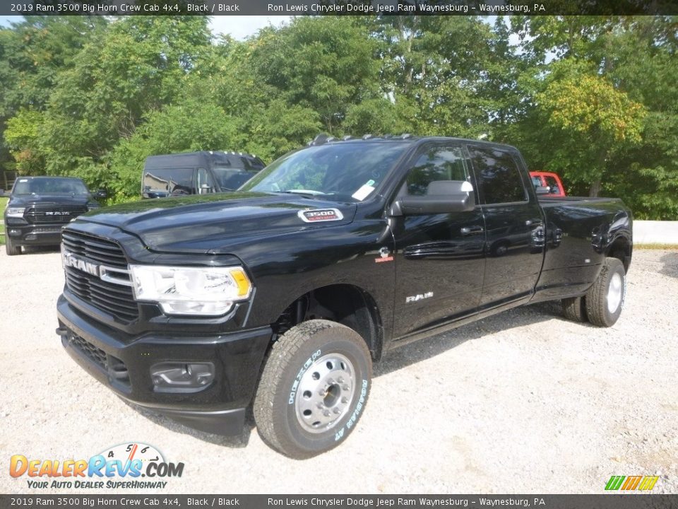 2019 Ram 3500 Big Horn Crew Cab 4x4 Black / Black Photo #1