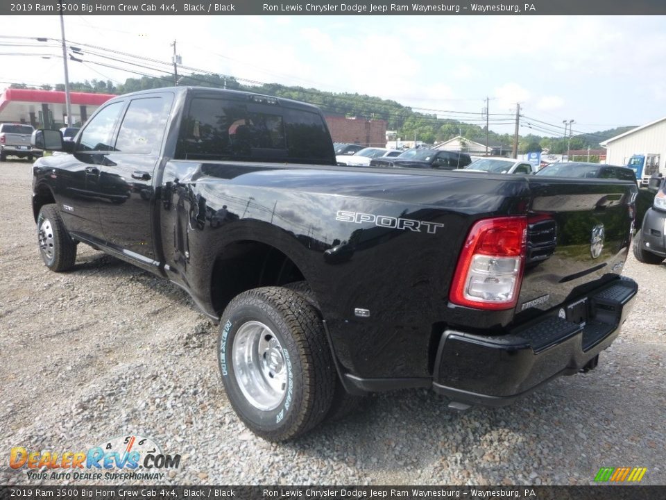 2019 Ram 3500 Big Horn Crew Cab 4x4 Black / Black Photo #3