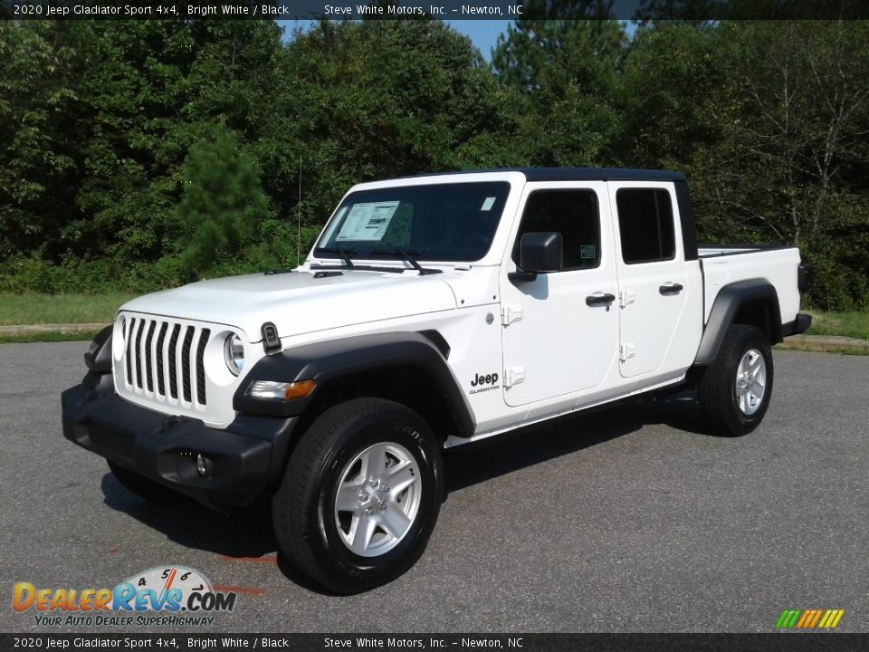 2020 Jeep Gladiator Sport 4x4 Bright White / Black Photo #2