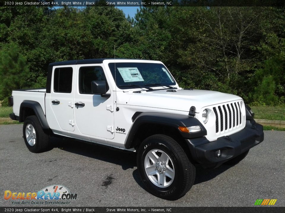 2020 Jeep Gladiator Sport 4x4 Bright White / Black Photo #4