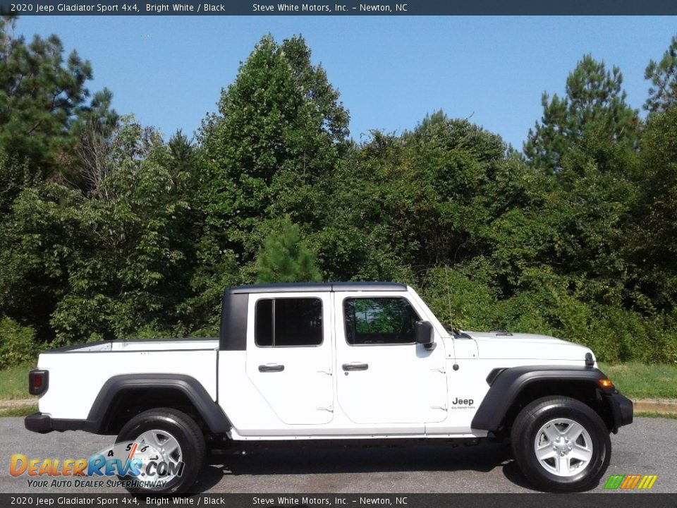 2020 Jeep Gladiator Sport 4x4 Bright White / Black Photo #5