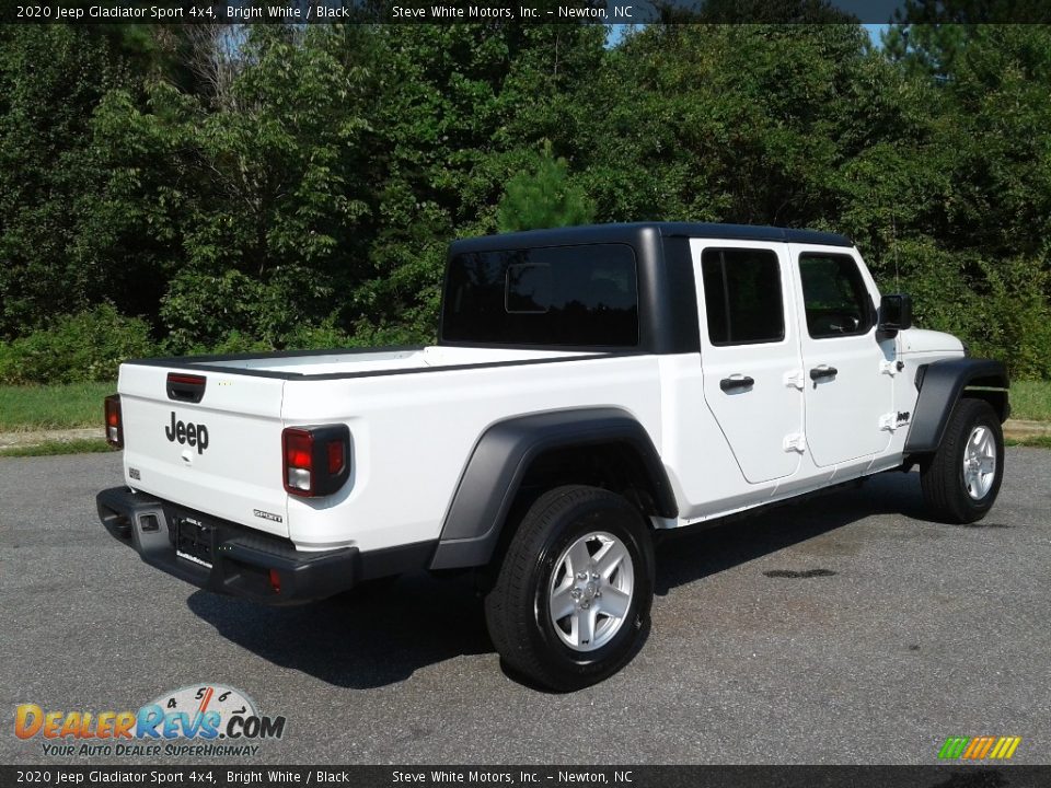 2020 Jeep Gladiator Sport 4x4 Bright White / Black Photo #6