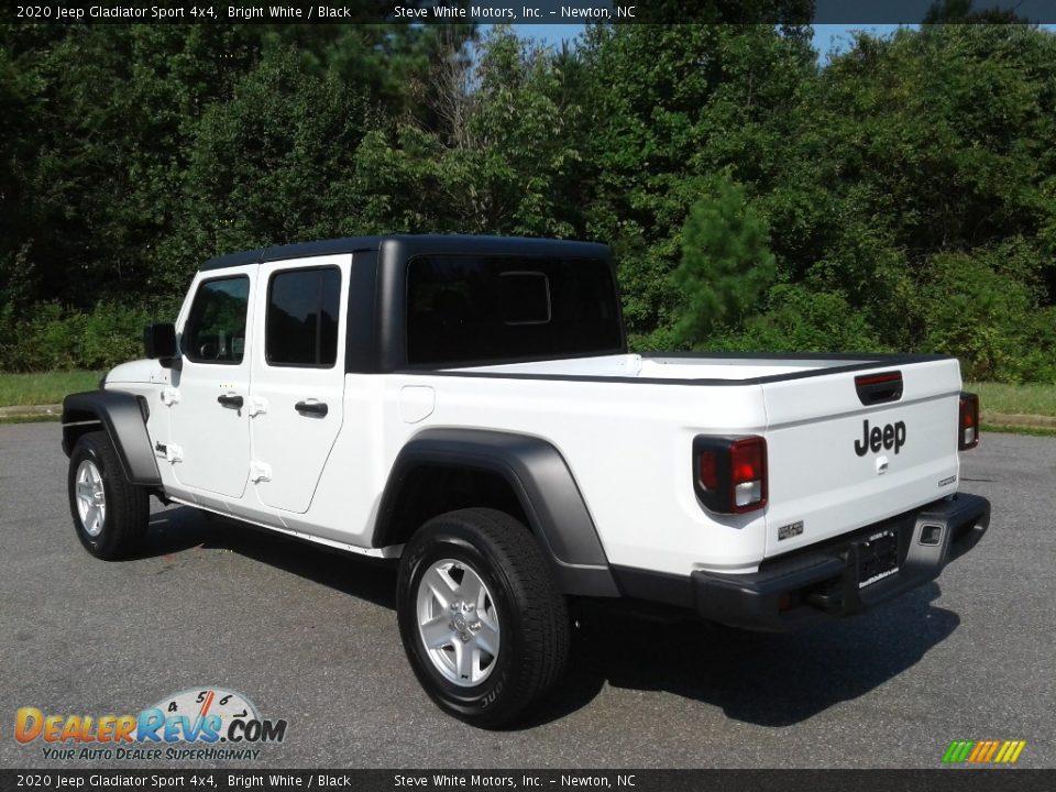 2020 Jeep Gladiator Sport 4x4 Bright White / Black Photo #8