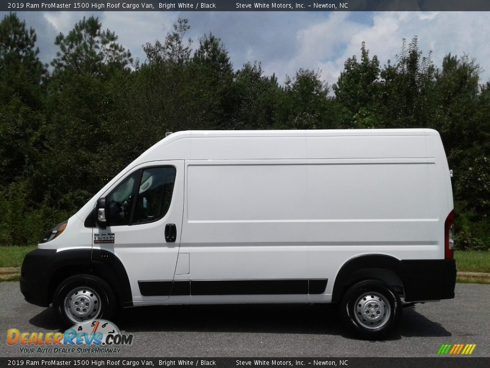 2019 Ram ProMaster 1500 High Roof Cargo Van Bright White / Black Photo #1