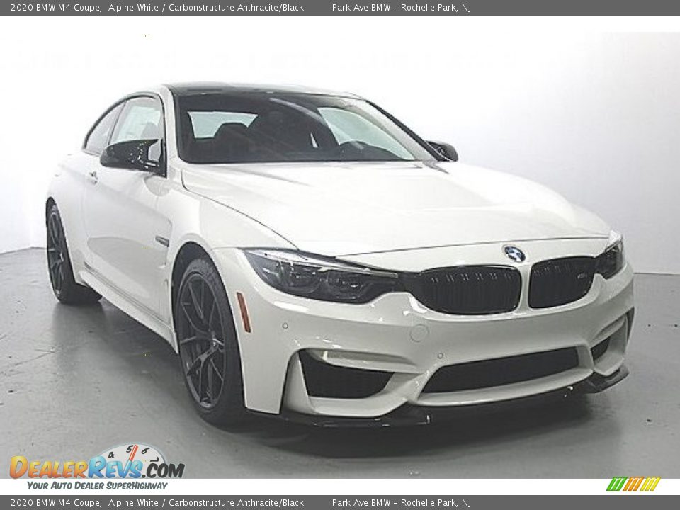 2020 BMW M4 Coupe Alpine White / Carbonstructure Anthracite/Black Photo #6