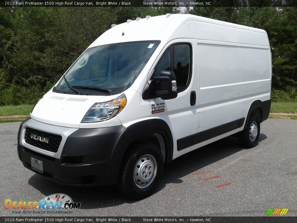 2019 Ram ProMaster 1500 High Roof Cargo Van Bright White / Black Photo #2