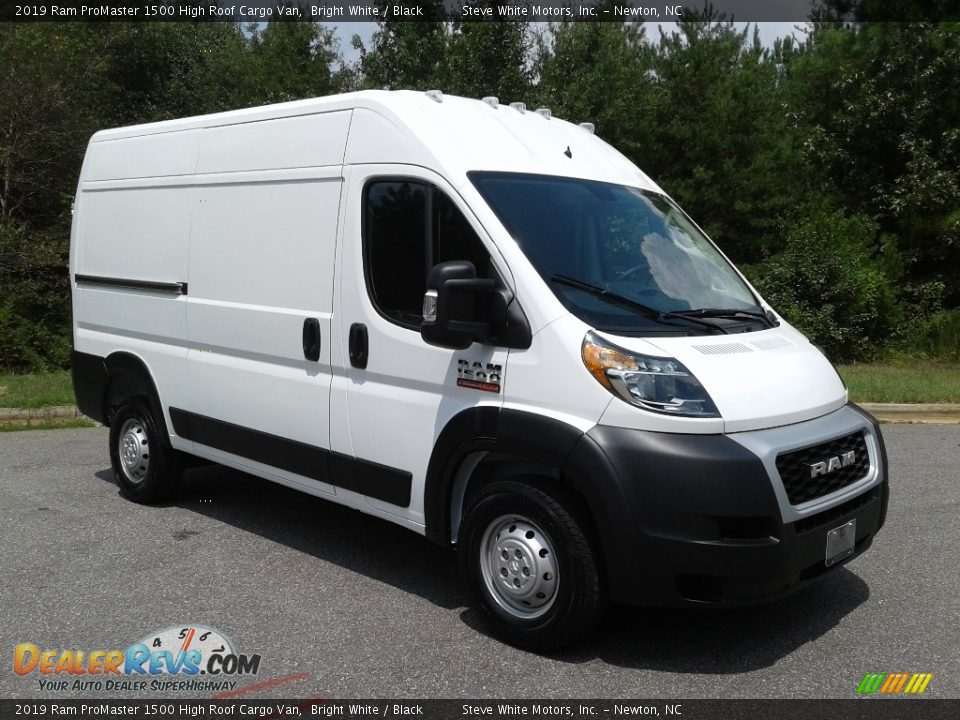 2019 Ram ProMaster 1500 High Roof Cargo Van Bright White / Black Photo #4
