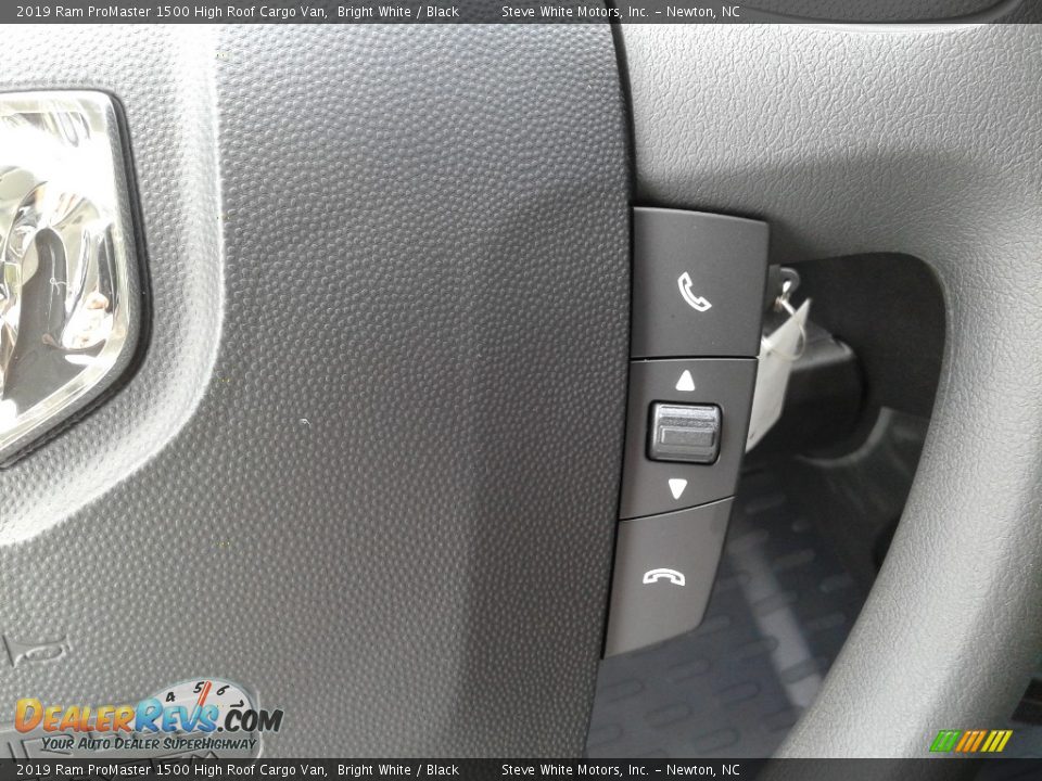 2019 Ram ProMaster 1500 High Roof Cargo Van Bright White / Black Photo #15