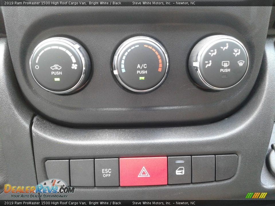 2019 Ram ProMaster 1500 High Roof Cargo Van Bright White / Black Photo #20