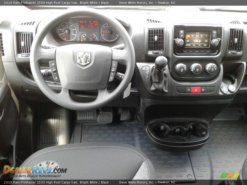 2019 Ram ProMaster 1500 High Roof Cargo Van Bright White / Black Photo #22