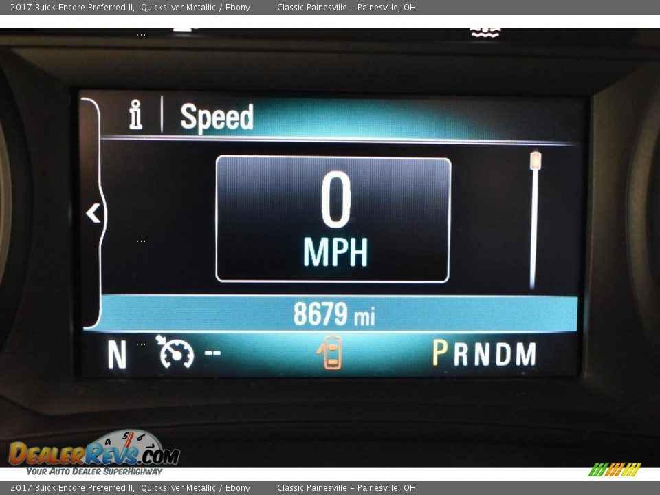 2017 Buick Encore Preferred II Quicksilver Metallic / Ebony Photo #14