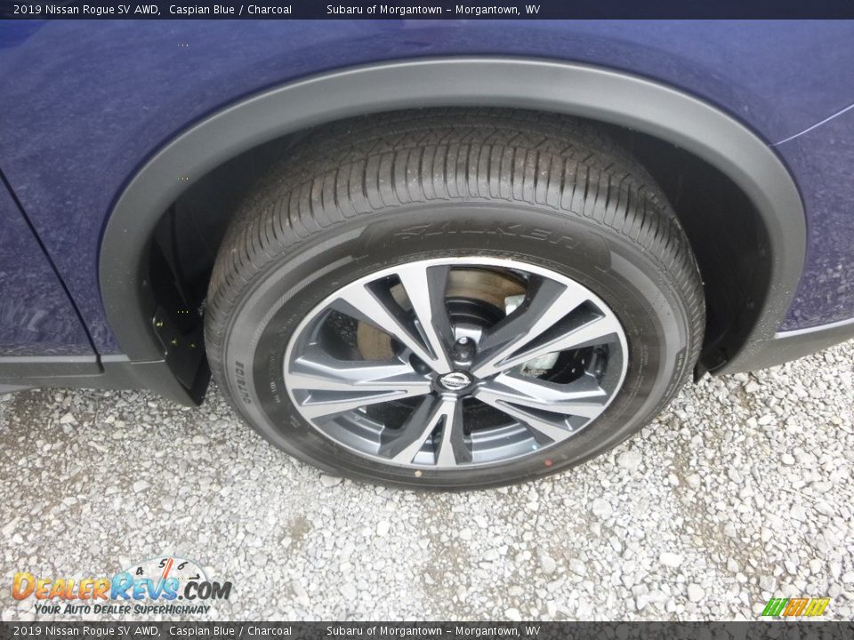 2019 Nissan Rogue SV AWD Caspian Blue / Charcoal Photo #2