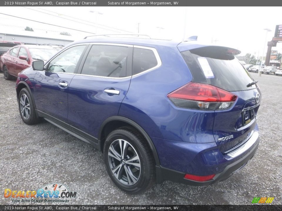 2019 Nissan Rogue SV AWD Caspian Blue / Charcoal Photo #6