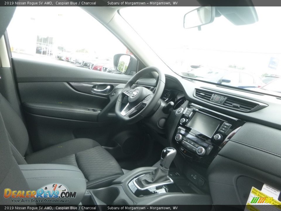 2019 Nissan Rogue SV AWD Caspian Blue / Charcoal Photo #12