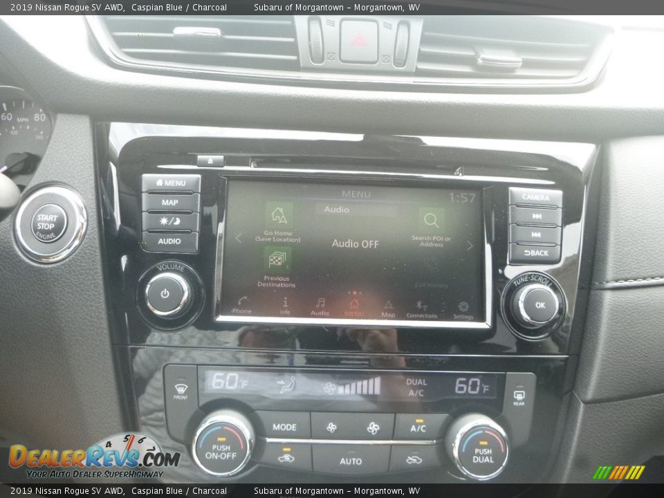 2019 Nissan Rogue SV AWD Caspian Blue / Charcoal Photo #17