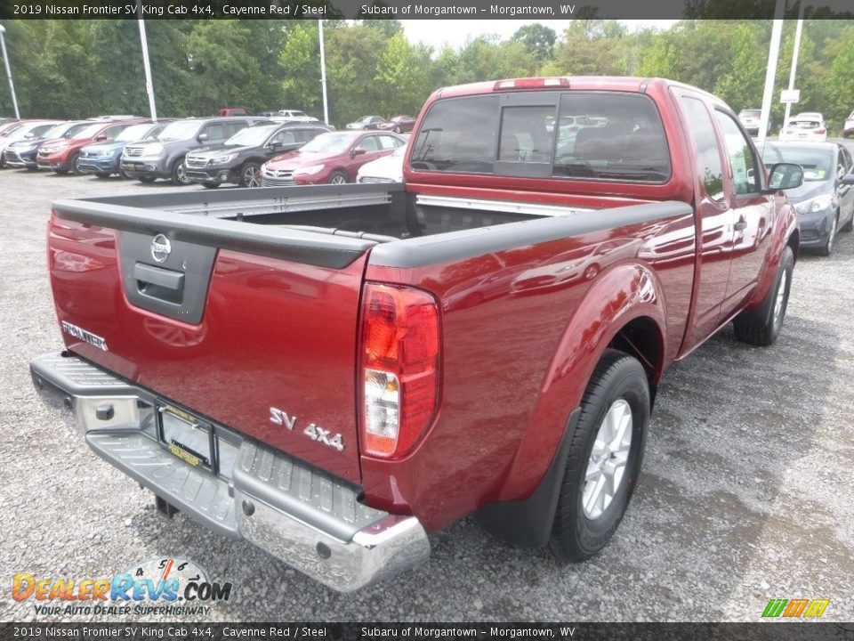 2019 Nissan Frontier SV King Cab 4x4 Cayenne Red / Steel Photo #4