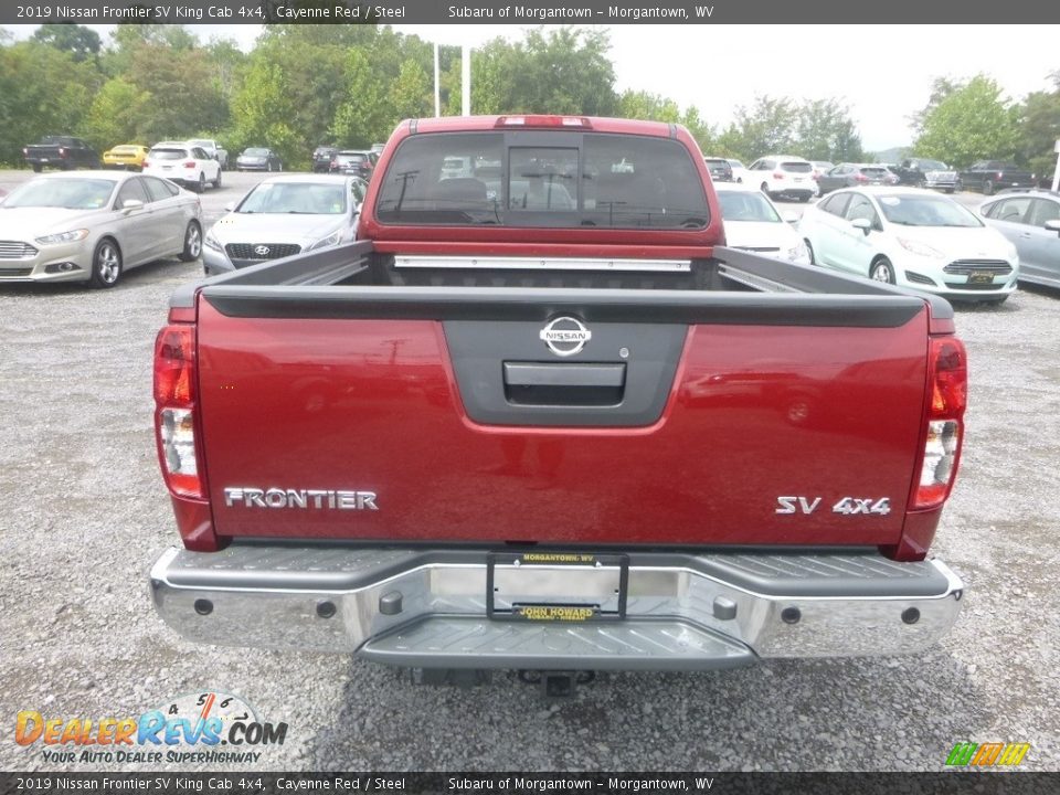 2019 Nissan Frontier SV King Cab 4x4 Cayenne Red / Steel Photo #5