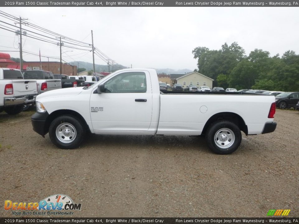 2019 Ram 1500 Classic Tradesman Regular Cab 4x4 Bright White / Black/Diesel Gray Photo #2