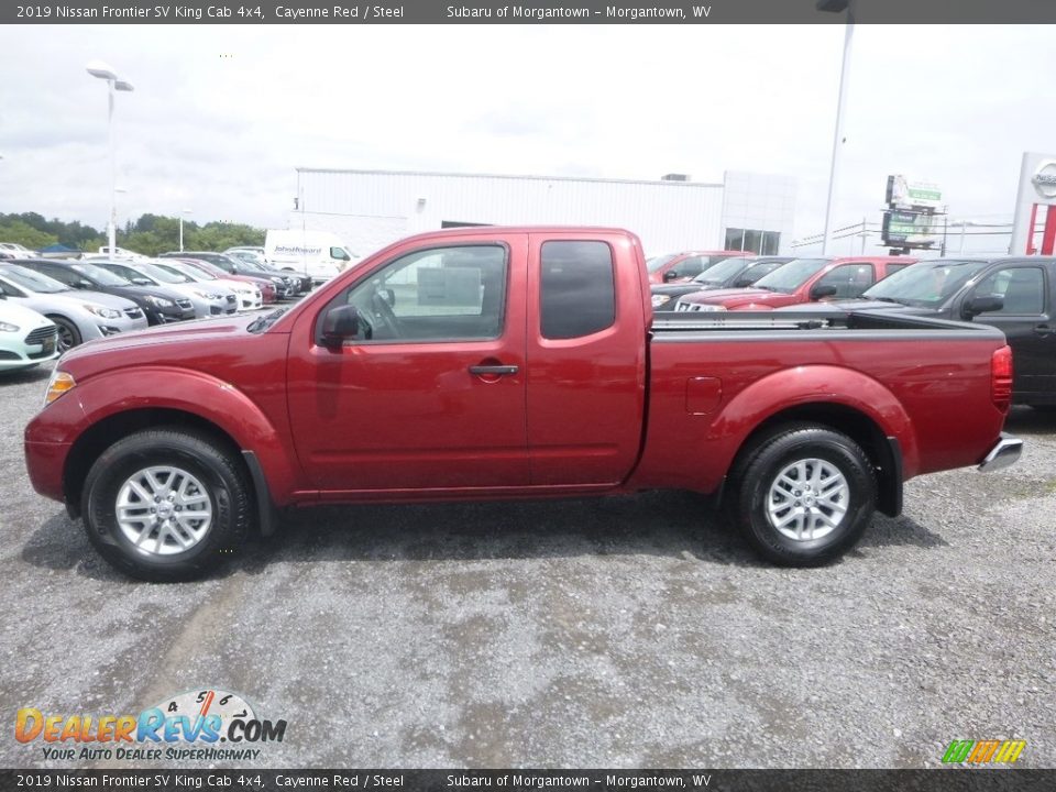 2019 Nissan Frontier SV King Cab 4x4 Cayenne Red / Steel Photo #7