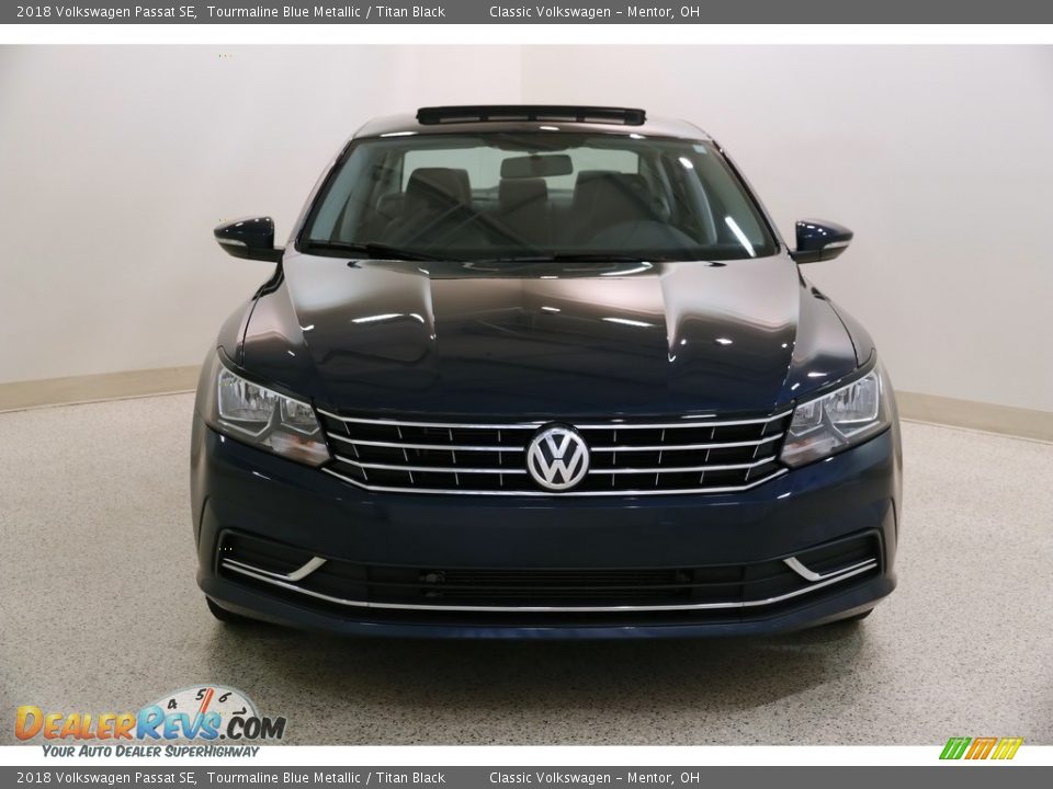 2018 Volkswagen Passat SE Tourmaline Blue Metallic / Titan Black Photo #2