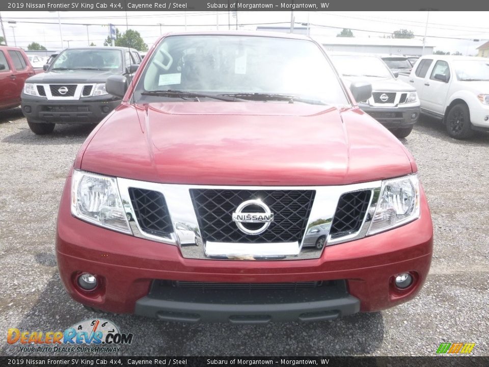 2019 Nissan Frontier SV King Cab 4x4 Cayenne Red / Steel Photo #9