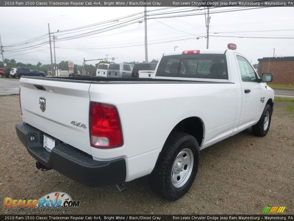 2019 Ram 1500 Classic Tradesman Regular Cab 4x4 Bright White / Black/Diesel Gray Photo #5