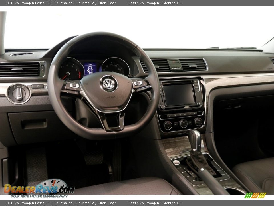 2018 Volkswagen Passat SE Tourmaline Blue Metallic / Titan Black Photo #6