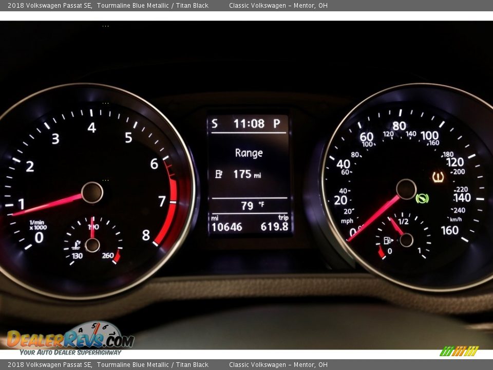 2018 Volkswagen Passat SE Tourmaline Blue Metallic / Titan Black Photo #8