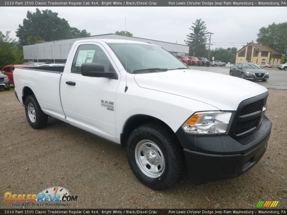 2019 Ram 1500 Classic Tradesman Regular Cab 4x4 Bright White / Black/Diesel Gray Photo #7
