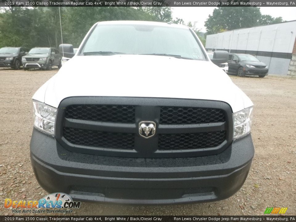 2019 Ram 1500 Classic Tradesman Regular Cab 4x4 Bright White / Black/Diesel Gray Photo #8
