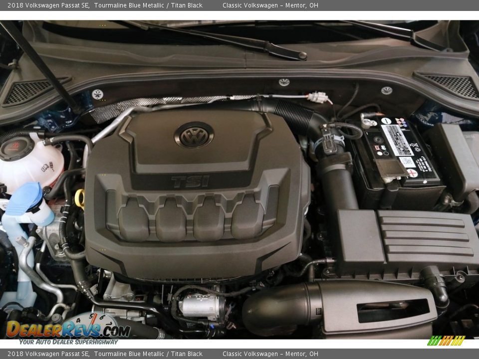 2018 Volkswagen Passat SE Tourmaline Blue Metallic / Titan Black Photo #18