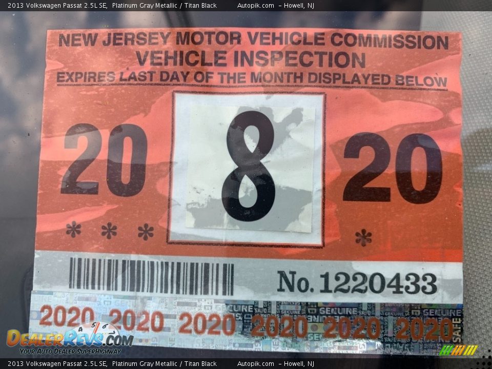 2013 Volkswagen Passat 2.5L SE Platinum Gray Metallic / Titan Black Photo #9