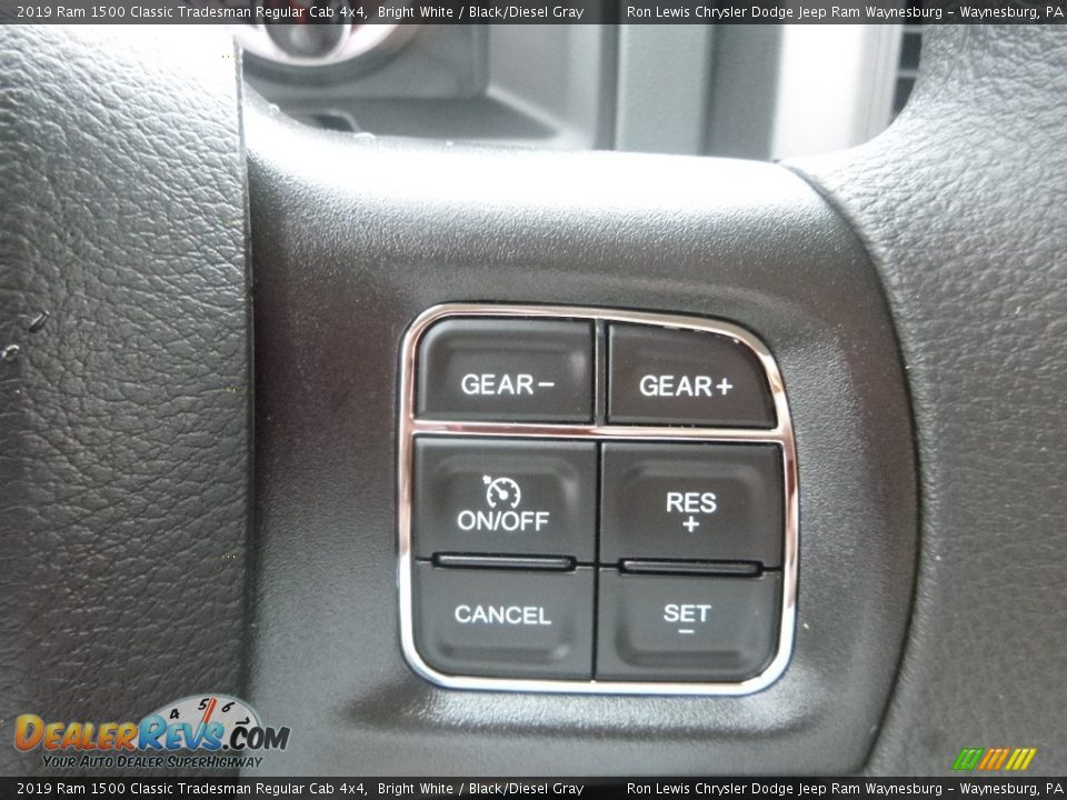 2019 Ram 1500 Classic Tradesman Regular Cab 4x4 Bright White / Black/Diesel Gray Photo #18