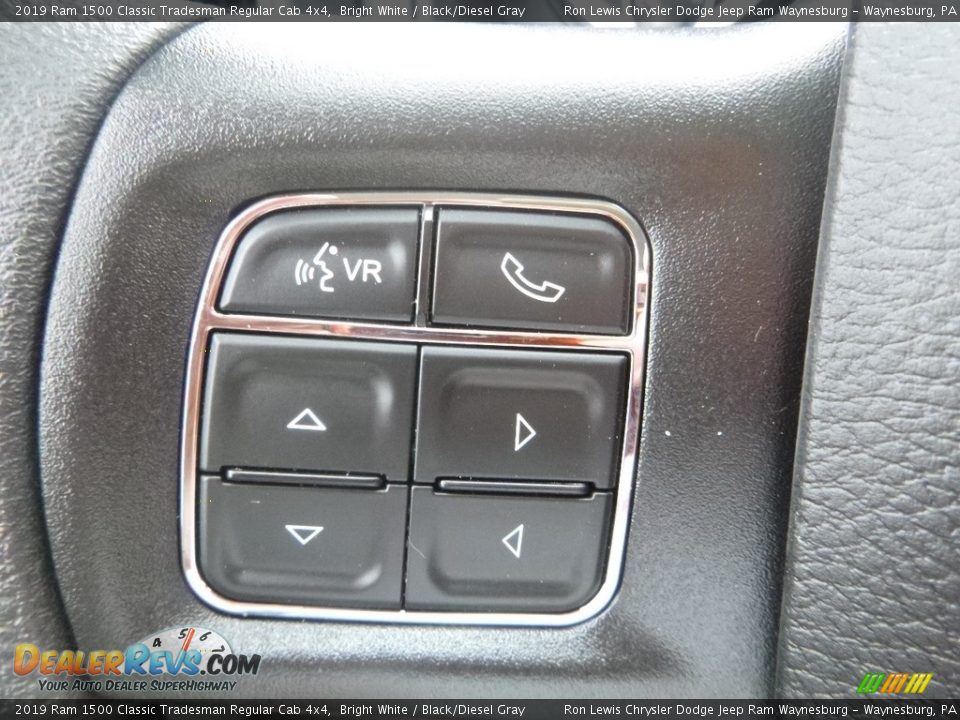 2019 Ram 1500 Classic Tradesman Regular Cab 4x4 Bright White / Black/Diesel Gray Photo #19
