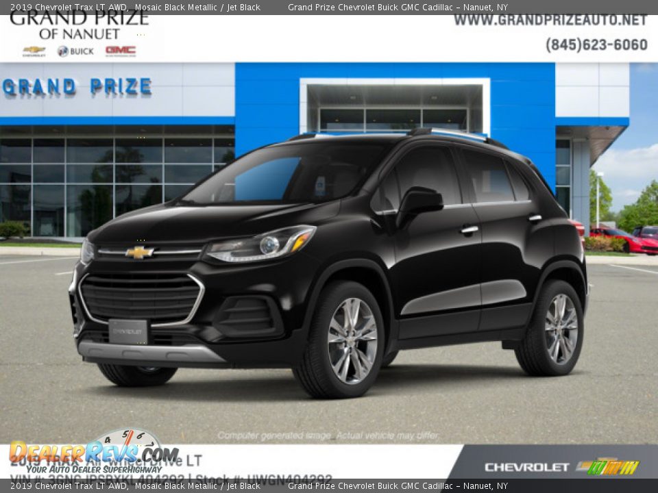 2019 Chevrolet Trax LT AWD Mosaic Black Metallic / Jet Black Photo #1