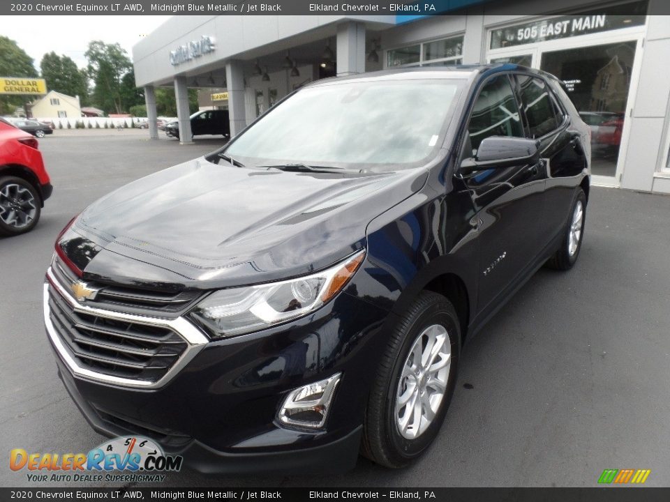 2020 Chevrolet Equinox LT AWD Midnight Blue Metallic / Jet Black Photo #3