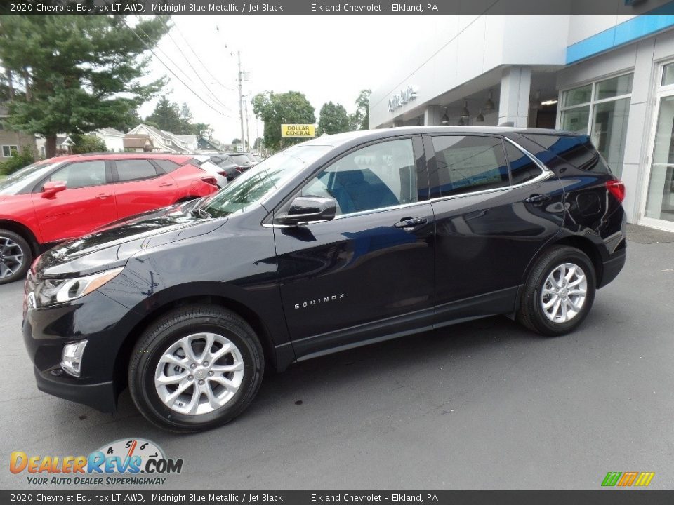 2020 Chevrolet Equinox LT AWD Midnight Blue Metallic / Jet Black Photo #4