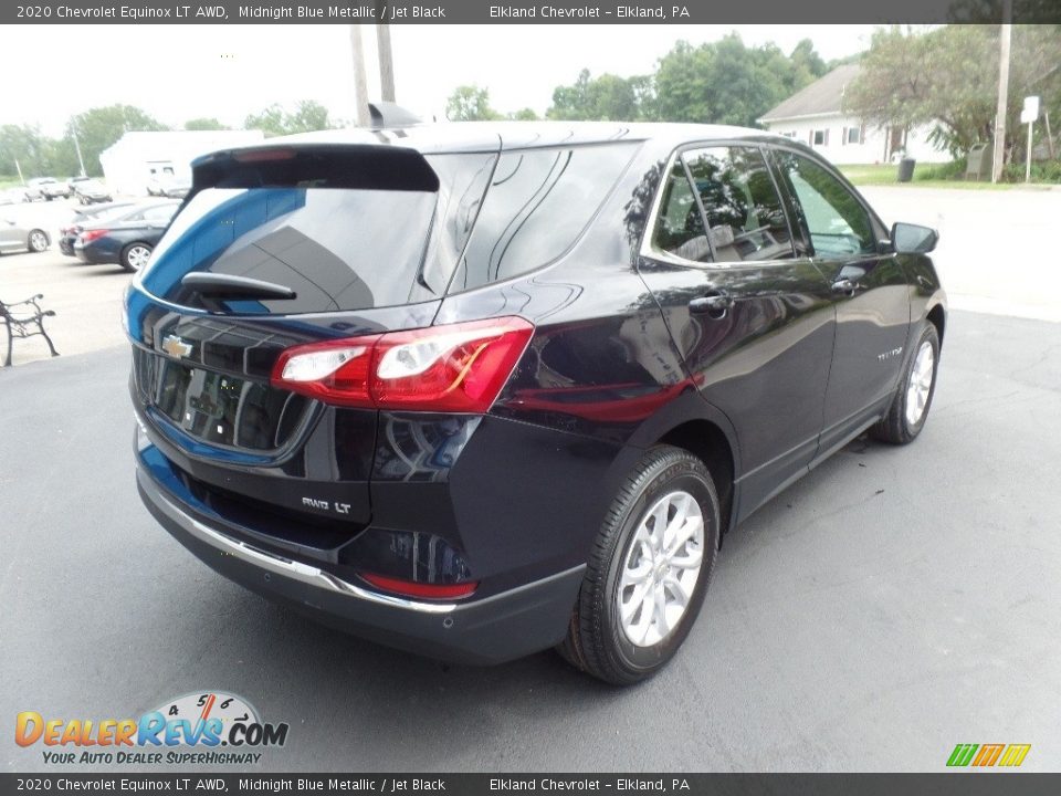 2020 Chevrolet Equinox LT AWD Midnight Blue Metallic / Jet Black Photo #8