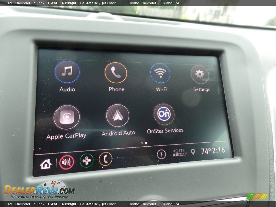 2020 Chevrolet Equinox LT AWD Midnight Blue Metallic / Jet Black Photo #27