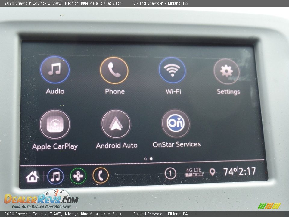 2020 Chevrolet Equinox LT AWD Midnight Blue Metallic / Jet Black Photo #31