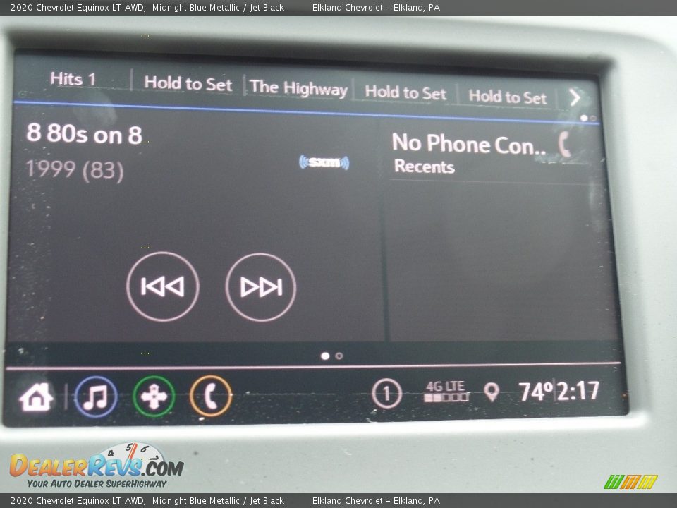 2020 Chevrolet Equinox LT AWD Midnight Blue Metallic / Jet Black Photo #32